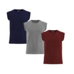 زیرپوش رنگی مردانه کرال کوئین کد 2 | بسته سه عددی