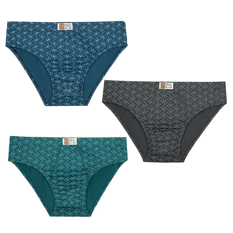 شورت مردانه کد 1 شورت اسلیپ مردانه سوپر پنبه -بسته سه عددی - Image 1