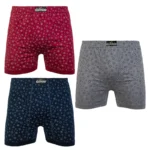 شورت پادار مردانه کرال کوئین بسته سه عددی- سوپرپنبه