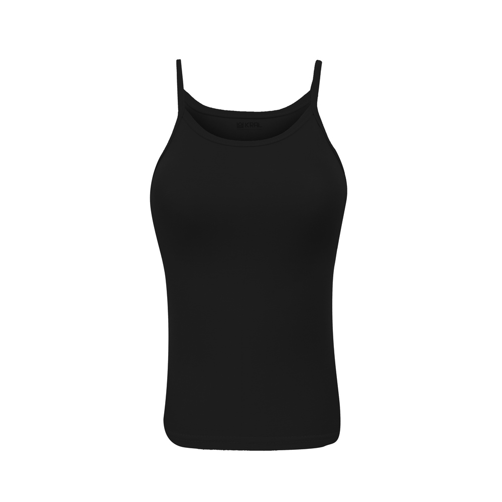 مشکی-copy تاپ بندی مشکی زنانه نخ پنبه - Image 1