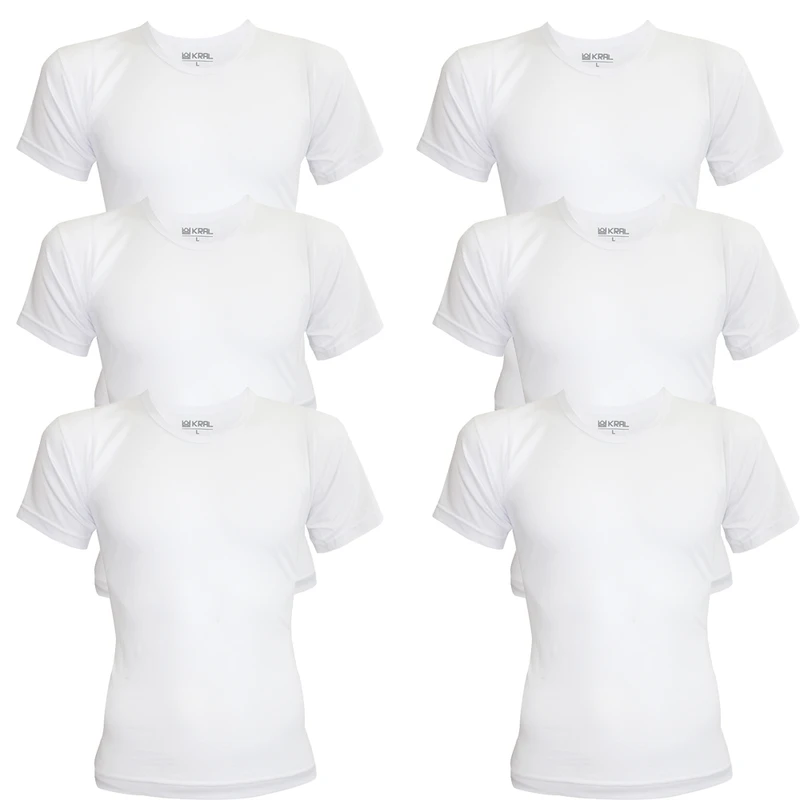 پک شش عددی زیرپوش آستین دار مردانه زیرپوش آستین دار مردانه کرال کوئین | بسته شش عددی - Image 1